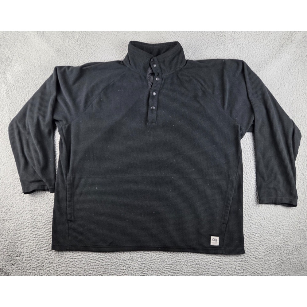 Outdoor Research Trail Mix Snap Pullover Mens 3XL Black‎